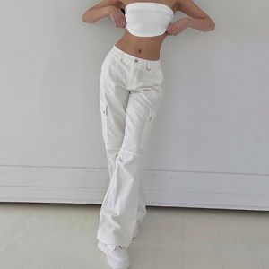 princess polly white cargos